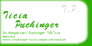 ticia puchinger business card